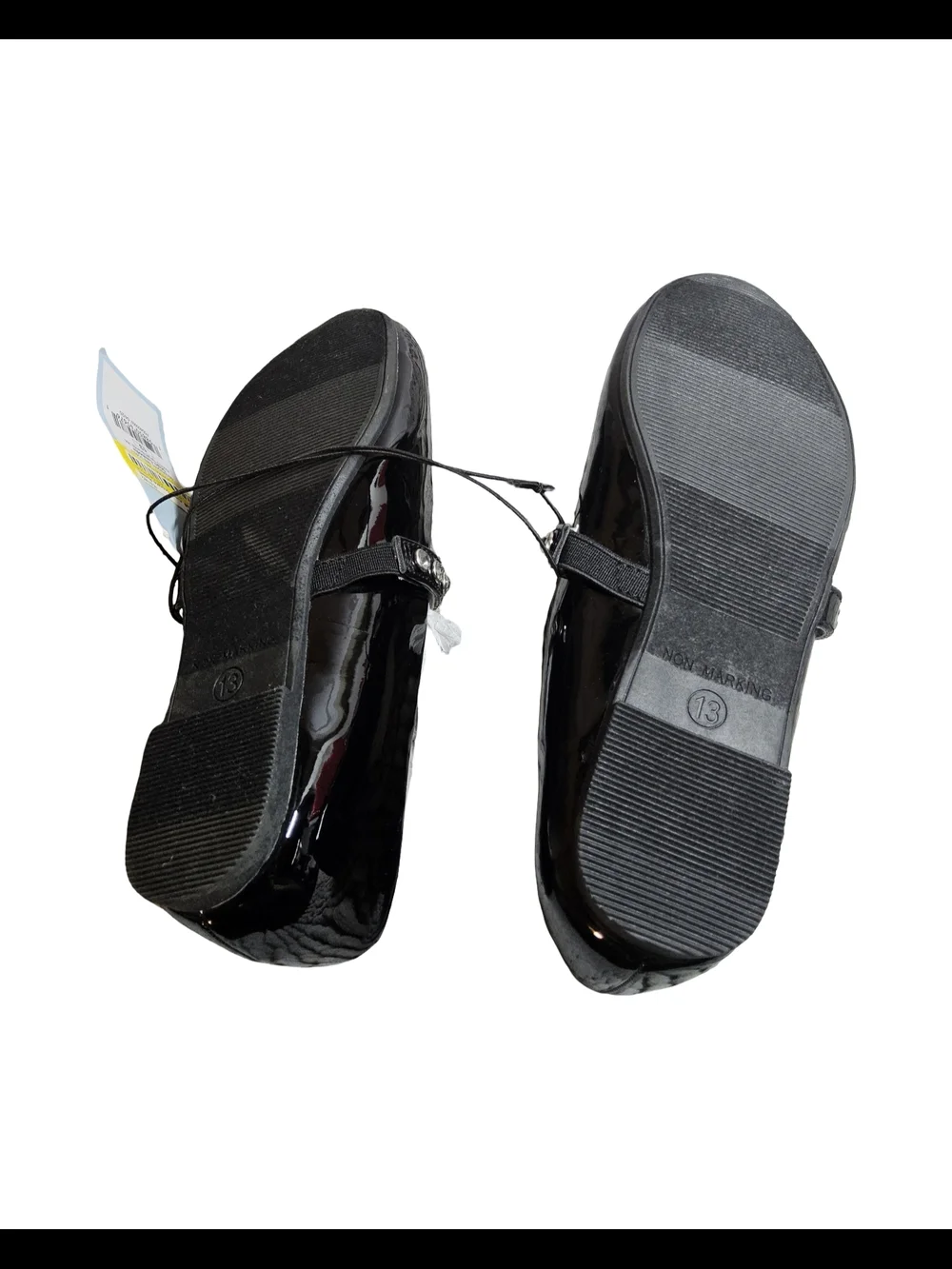 Toddler Girls Size 13 Black Brooke BLlet Flats with Stud Embellished